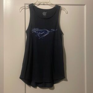 Lucky brand women’s tank top. Blue Ford Mustang. Size S.